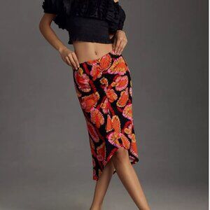 Farm Rio x Anthropologie Draped Slip Skirt